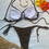 Miniatura: Bikini café Cut out de amarrarse 