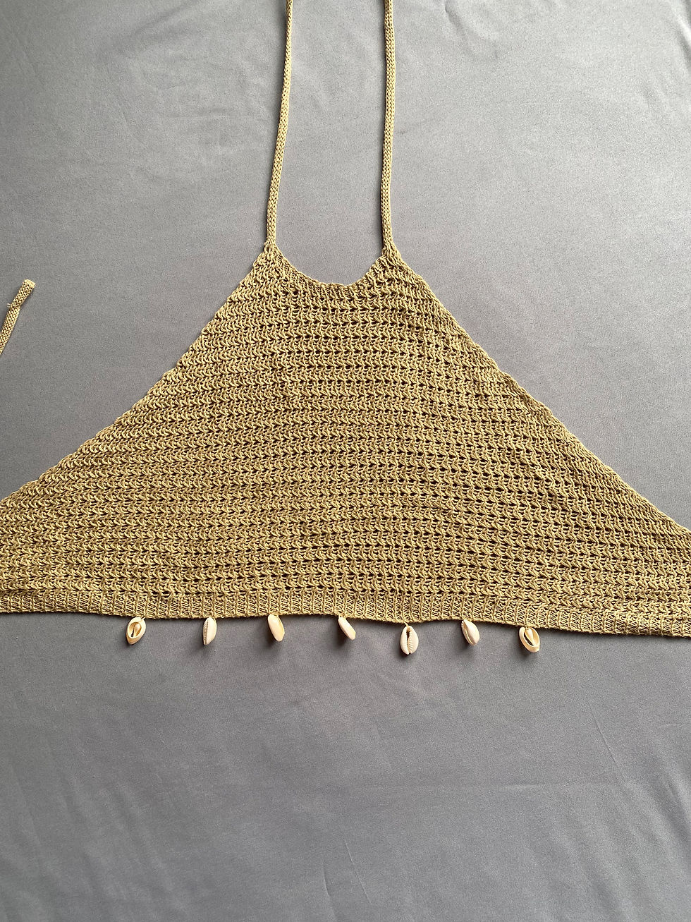Miniatura: Top tejido cuello halter con detalle