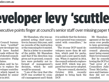 What happened to Darebin's Developer Contribution Plan?  