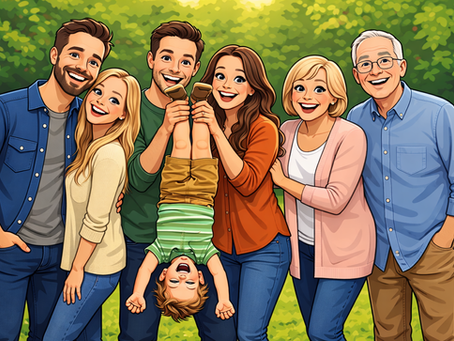 Tips for taking fun photos with small wiggly children. 