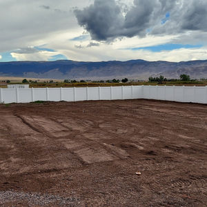 Nice fence for such a big back yard. Monroe, Utah