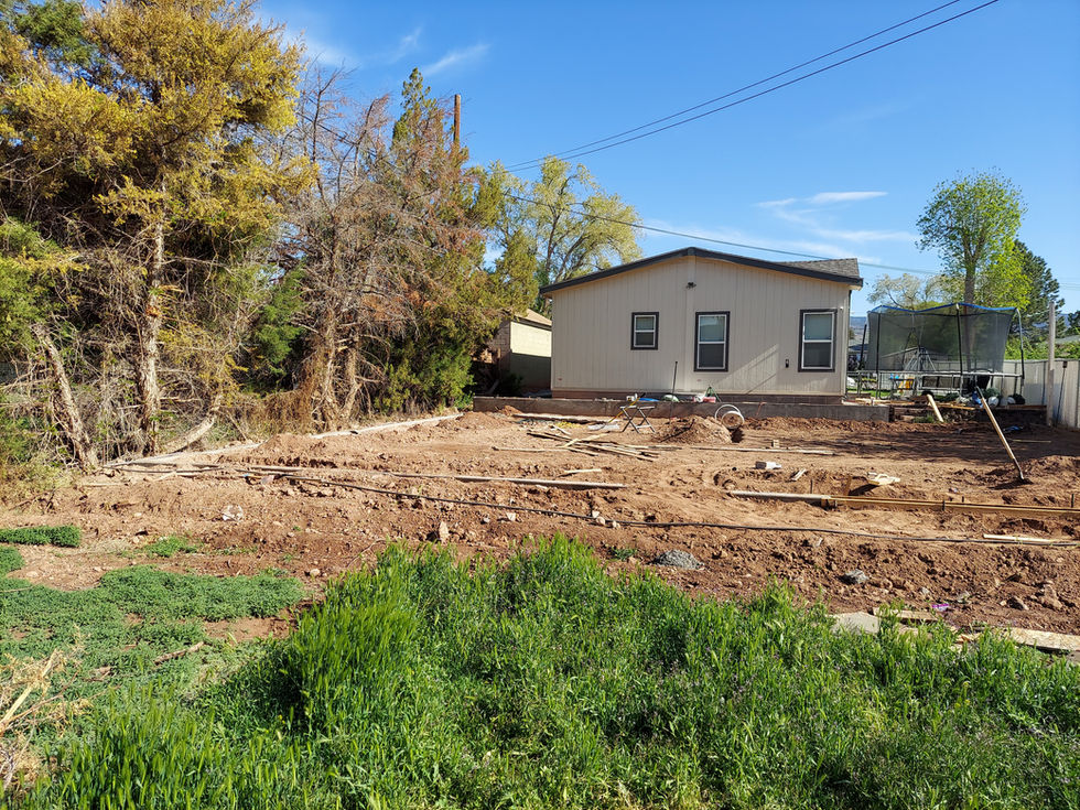 Back yard landscape makeover. Richfield, Utah