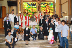Scalabrinian family gathers together to celebrate Pentecost Sunday at the Novaliches Cathedral #Phi
