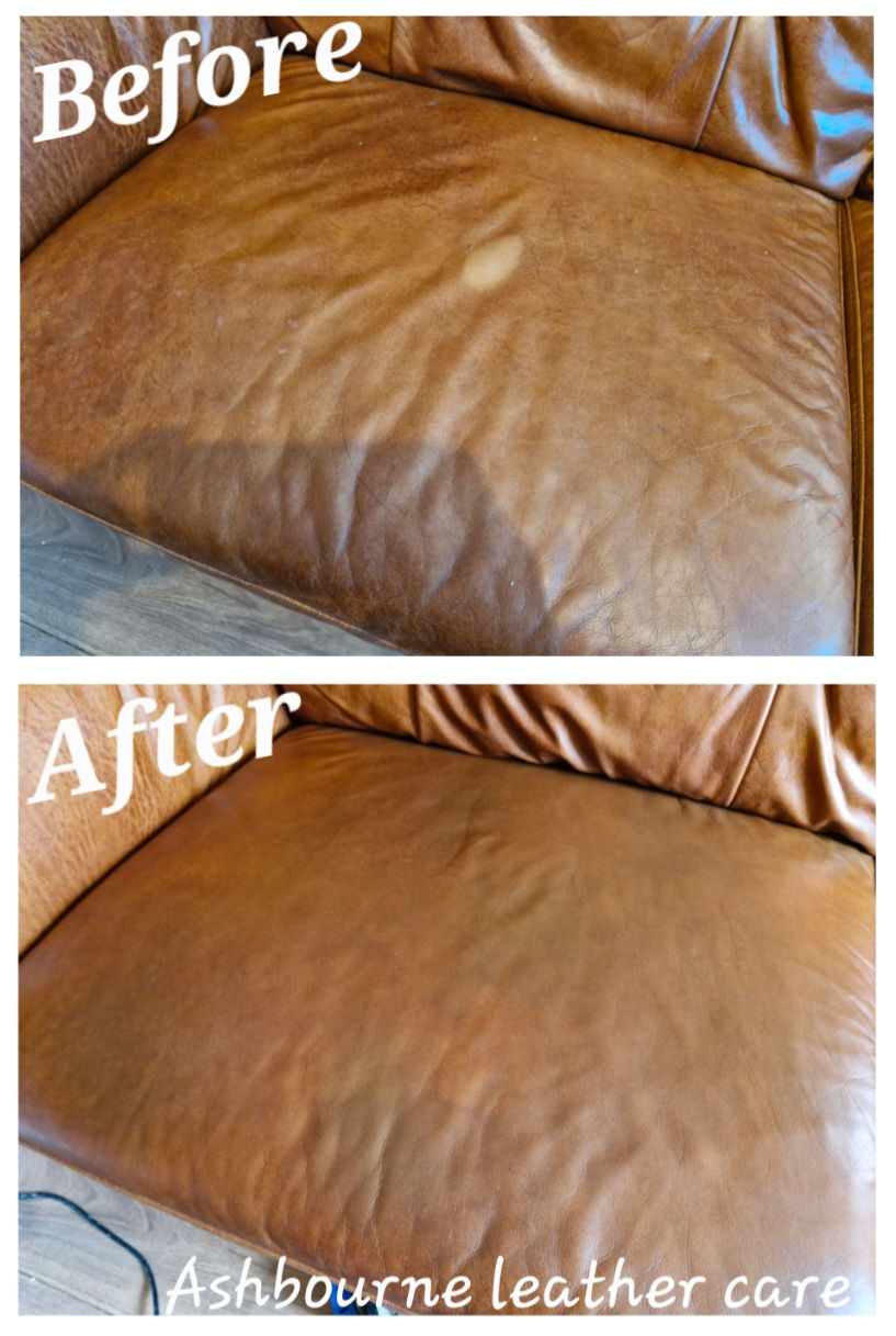 repair of leather sofa discolouration