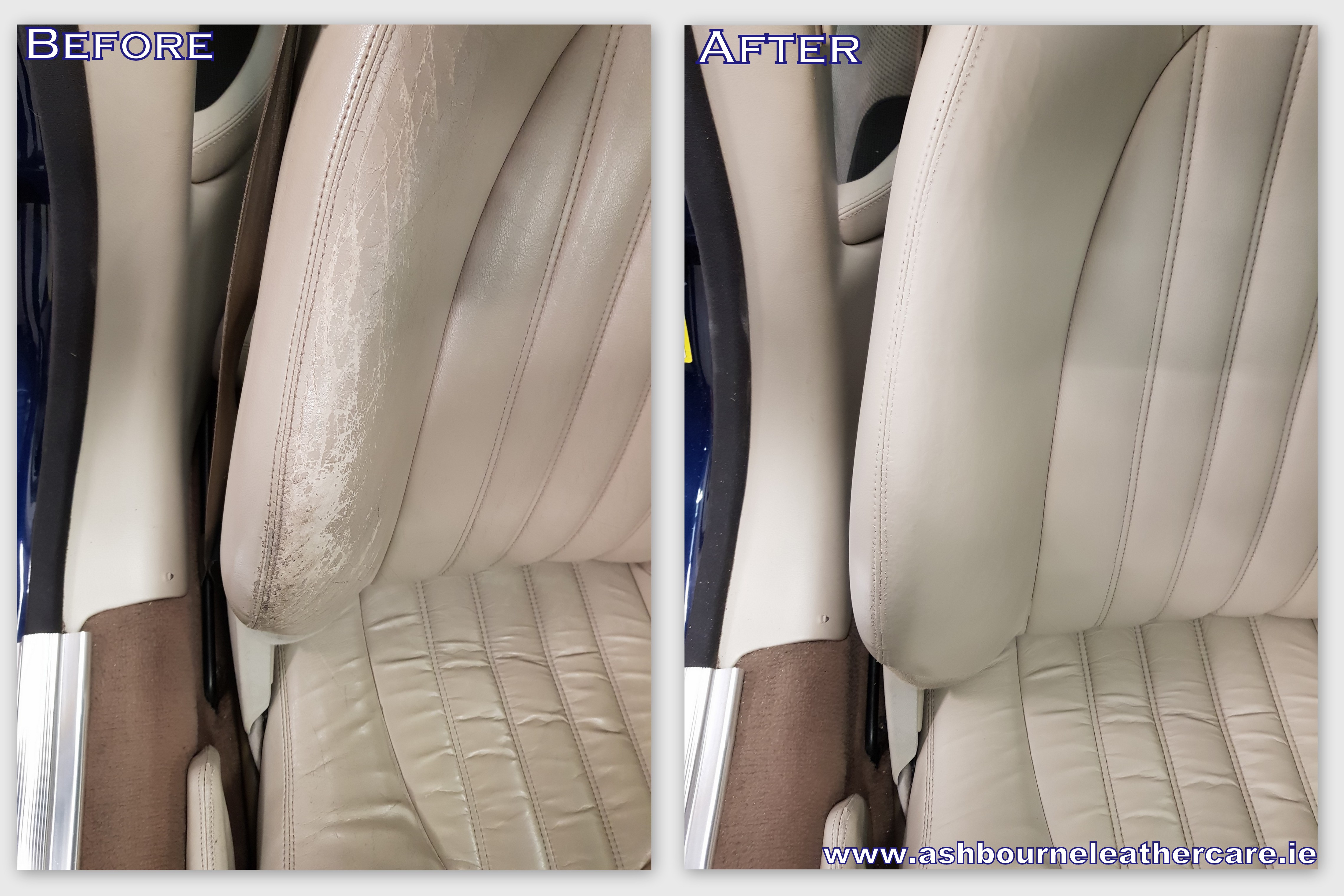 Leather seat repair and colour