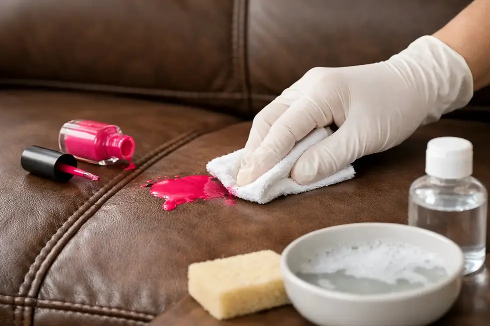 How to Remove Nail Polish on Leather Couch