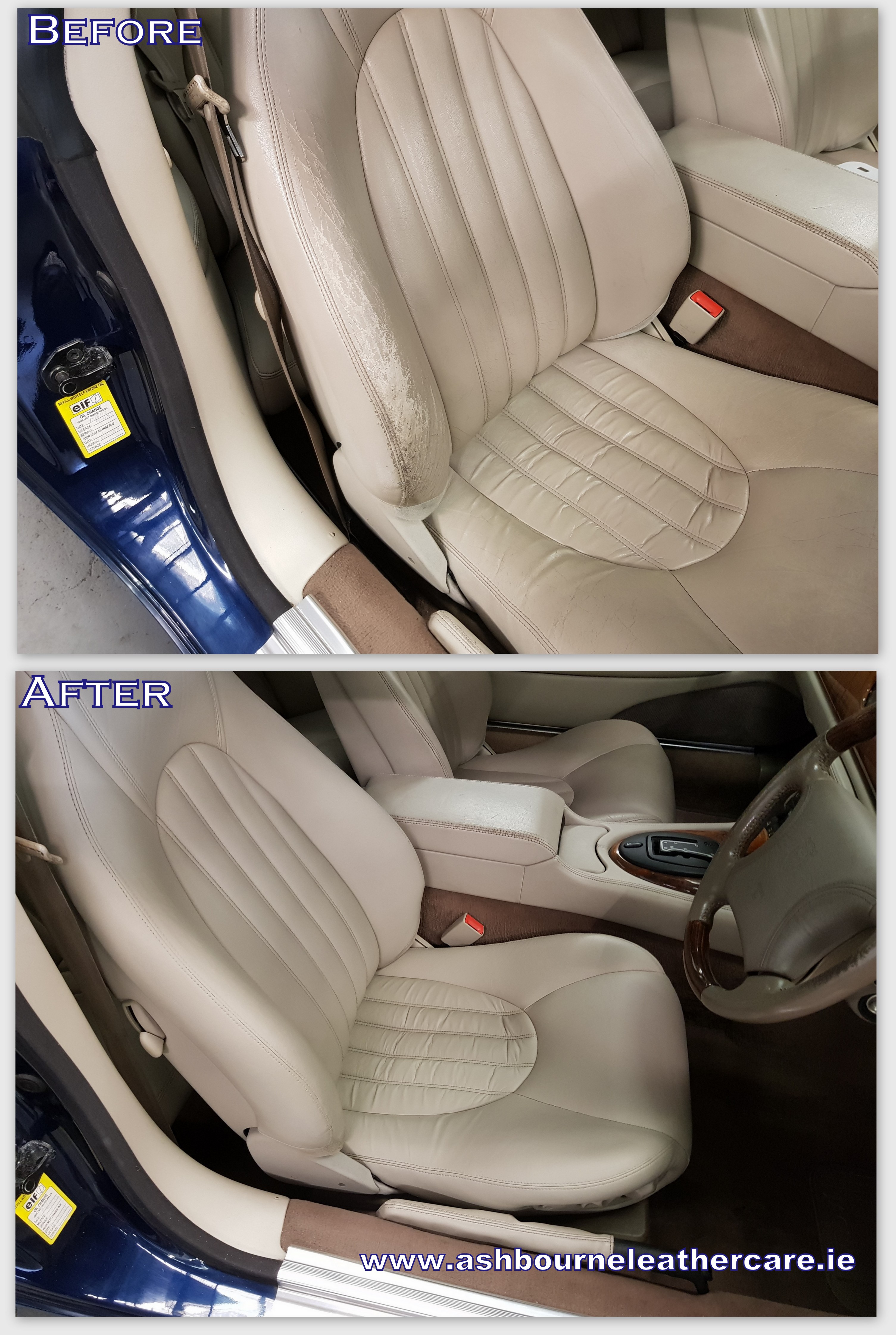 Leather seat repair and colour