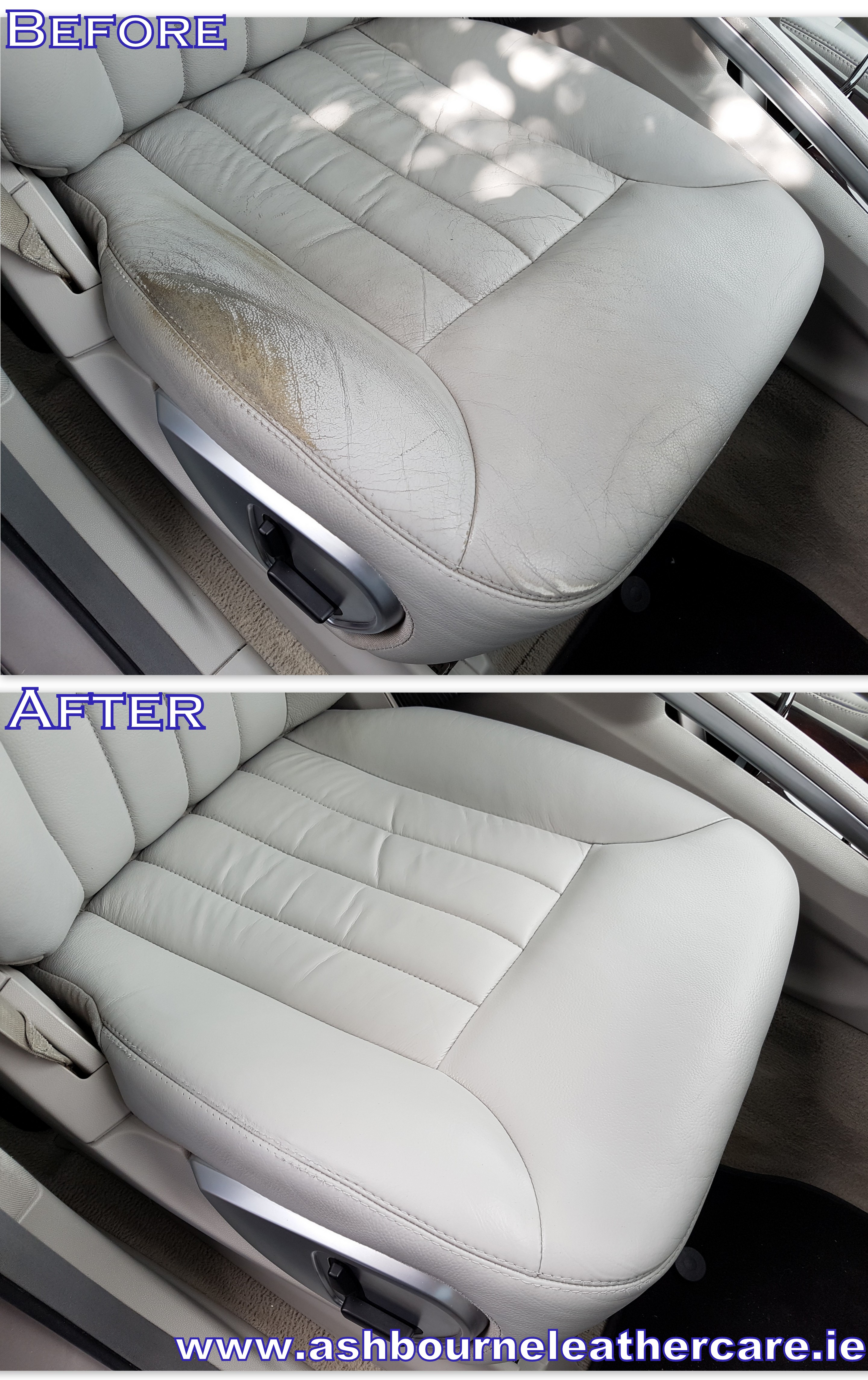 leather car seat restoration