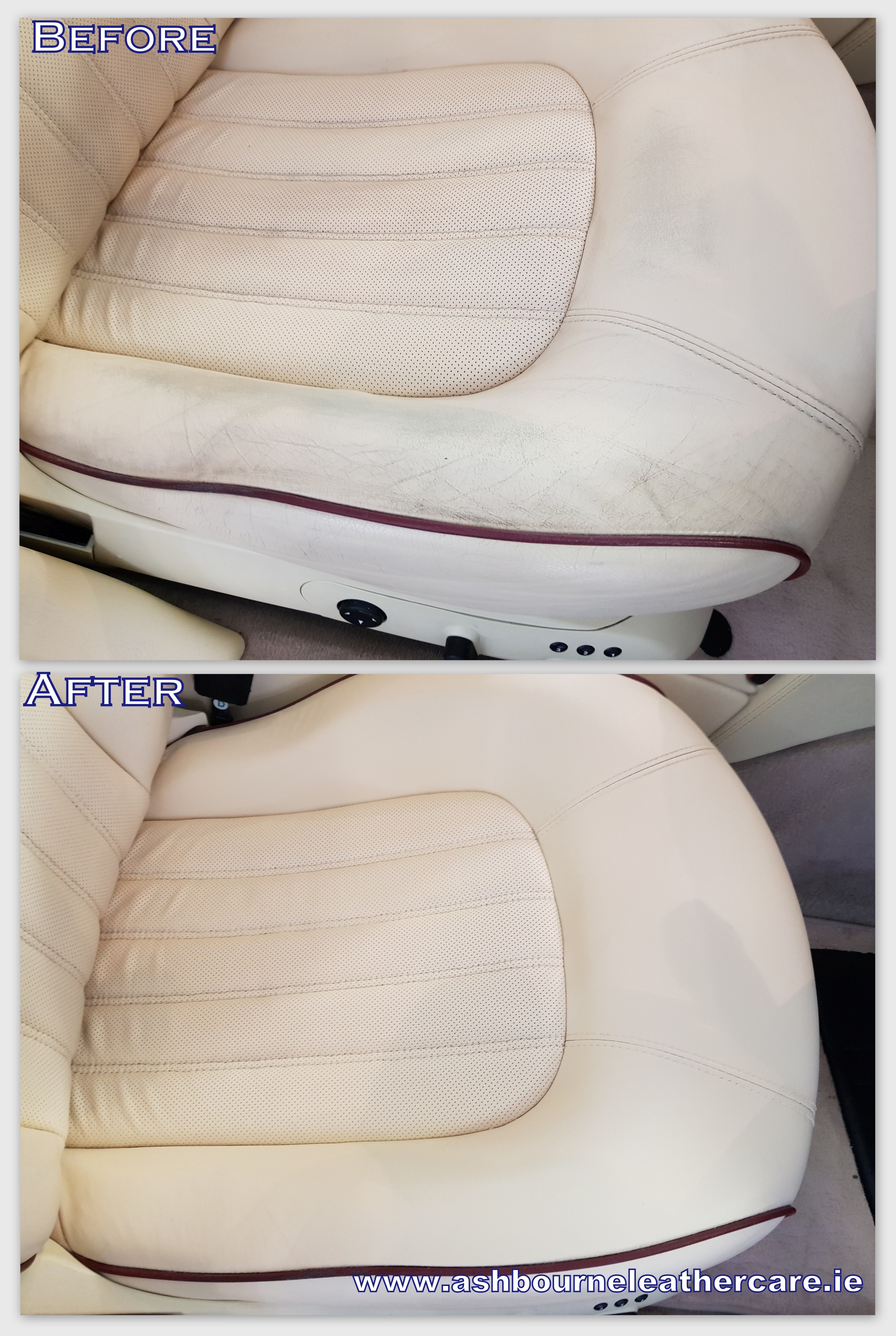 leather car seats restoration.