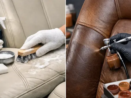 Leather Cleaning vs Colour Restoration