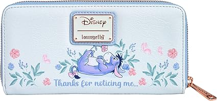 Blue Floral Loungefly Eeyore Wallet
