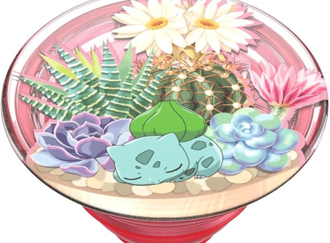 Bulbasaur Sleeping Terranium Popsocket Popgrip