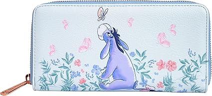 Blue Floral Loungefly Eeyore Wallet