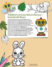 Malbuch Rückseite Tierisches Malbuch
