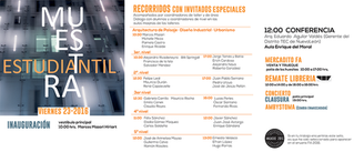 muestra estudiantil de la Facultad de Arquitectura – Universidad Nacional Autónoma de México.