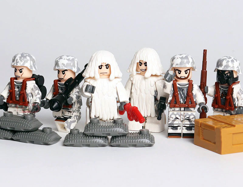 Thumbnail: WW2 german soldiers minifigures winter camo