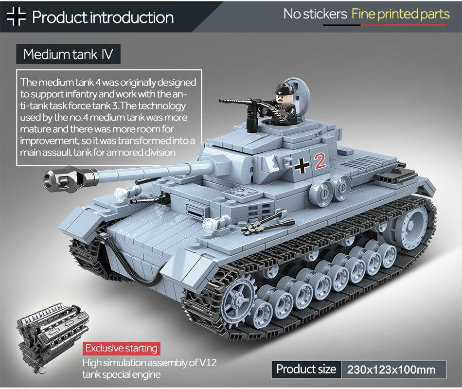 Thumbnail: Panzerkampfwagen IV tank Lego