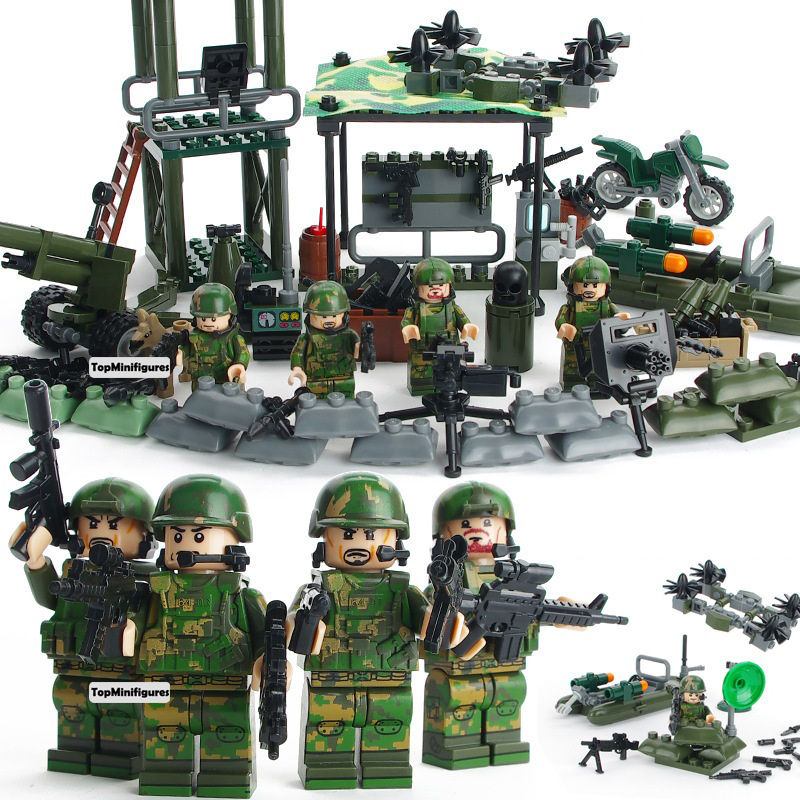 Thumbnail: Commando Force soldiers minifigs set
