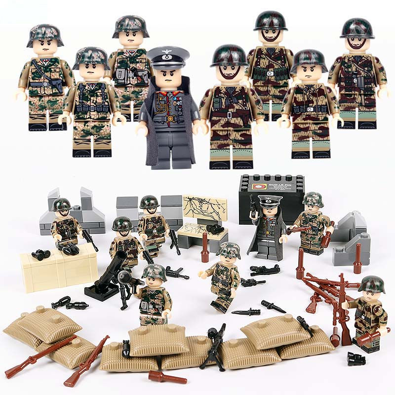 Thumbnail: German Camo Commando set of 8 minifigures from World War