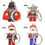 Thumbnail: Yoda Vader Deadpool Keychain minifigures