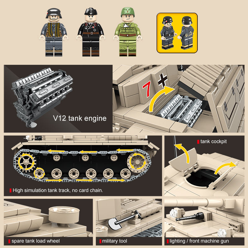 Thumbnail: German soldiers minifigures and Panzer tank