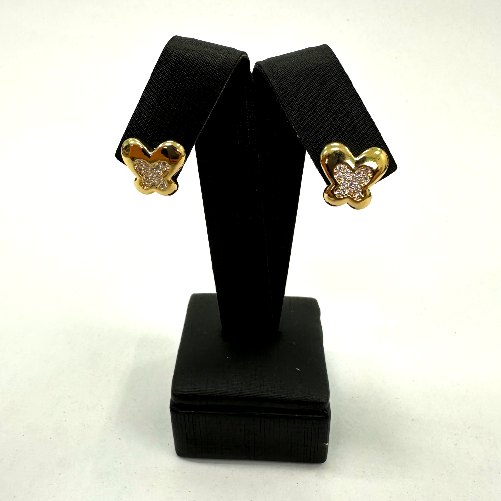 Brinco Borboleta Cristal