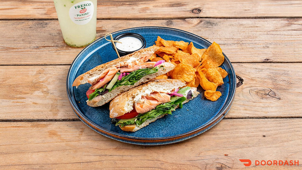 Salmon Panino Combo