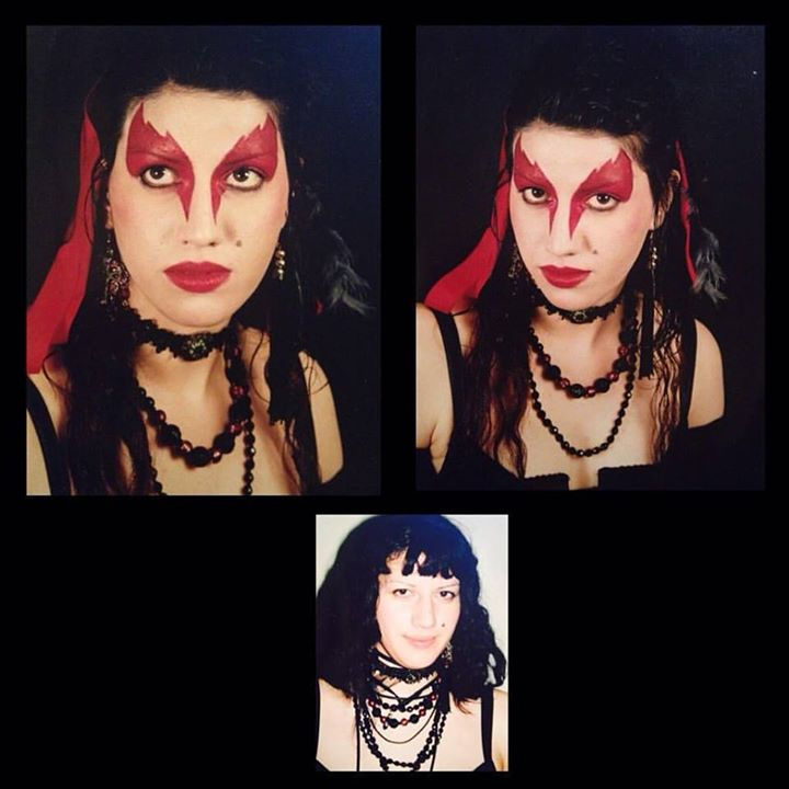 Halloween makeup idea totally creepy look to try 👀 was fun 😊