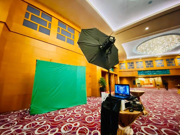 Green screen setup