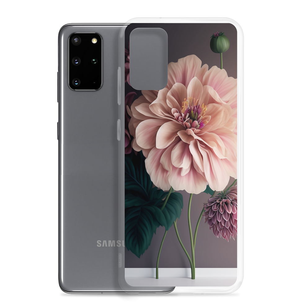 Miniatura: Funda de Samsung con flor rosa - Protección y estilo