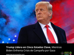 Trump Lidera en Cinco Estados Clave, Mientras Biden Enfrenta Crisis de Campaña por Gaza