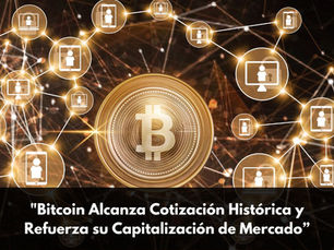 "Bitcoin Alcanza Cotización Histórica y Refuerza su Capitalización de Mercado”