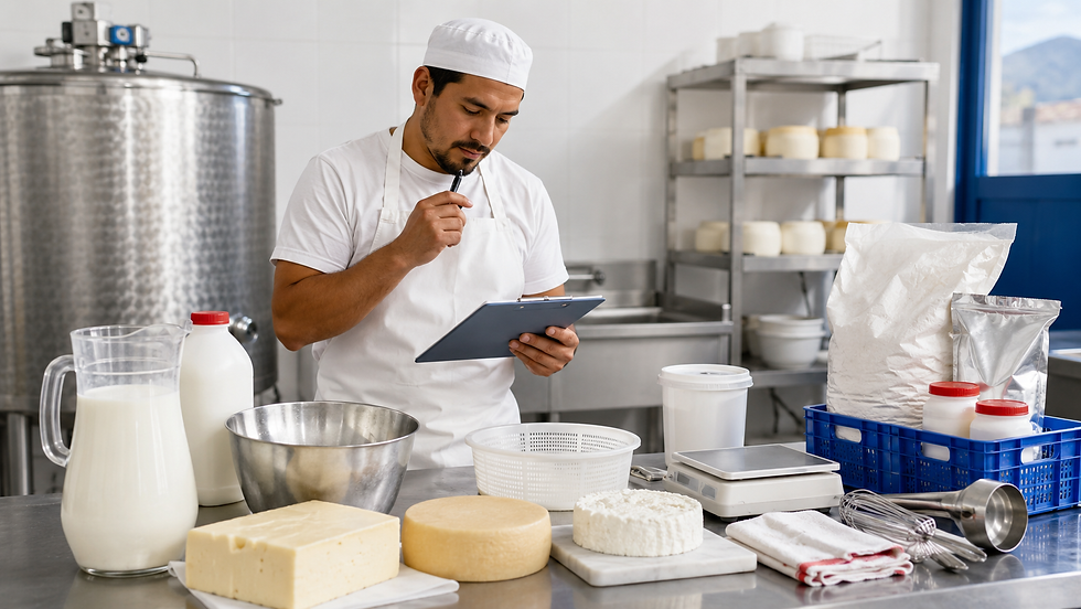 Cómo saber qué insumo necesita tu quesería antes de comprar