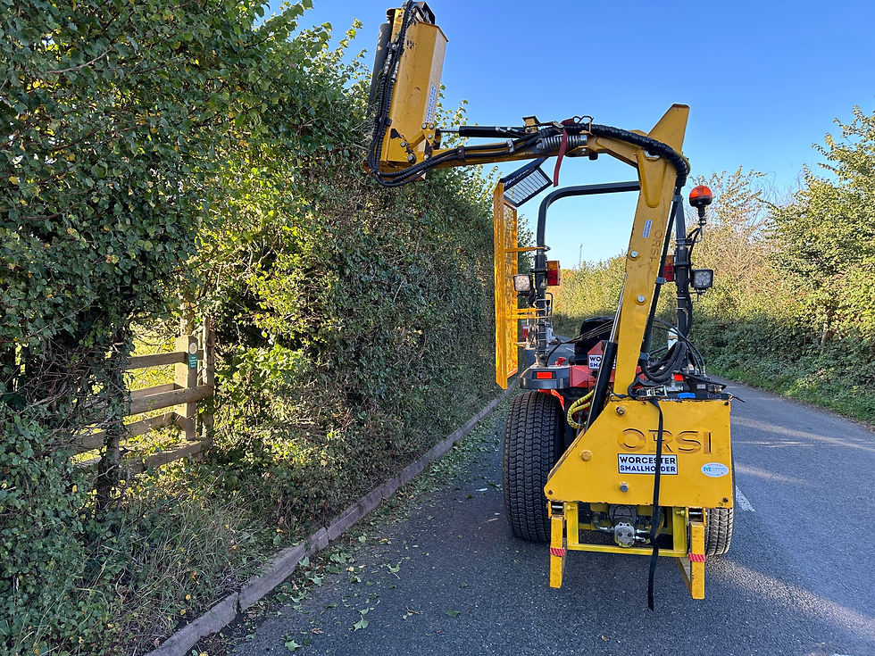 Worcester Hedge Cutter Hire for Compact Tractors Smallholder