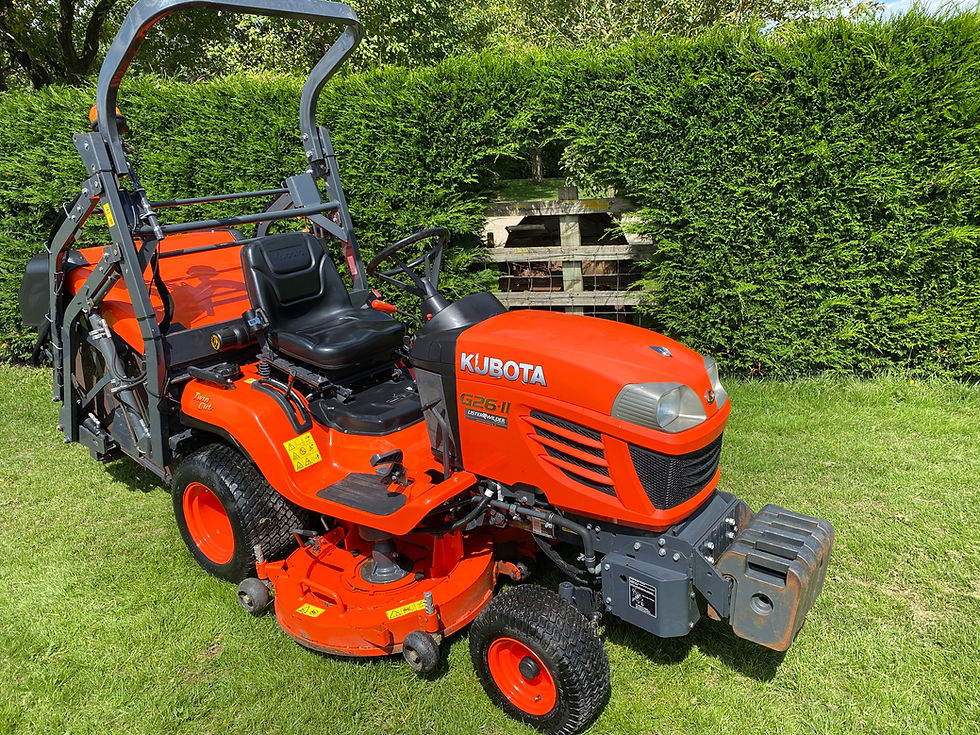 Thumbnail: Kubota G26-11 High Dump Ride on Mower