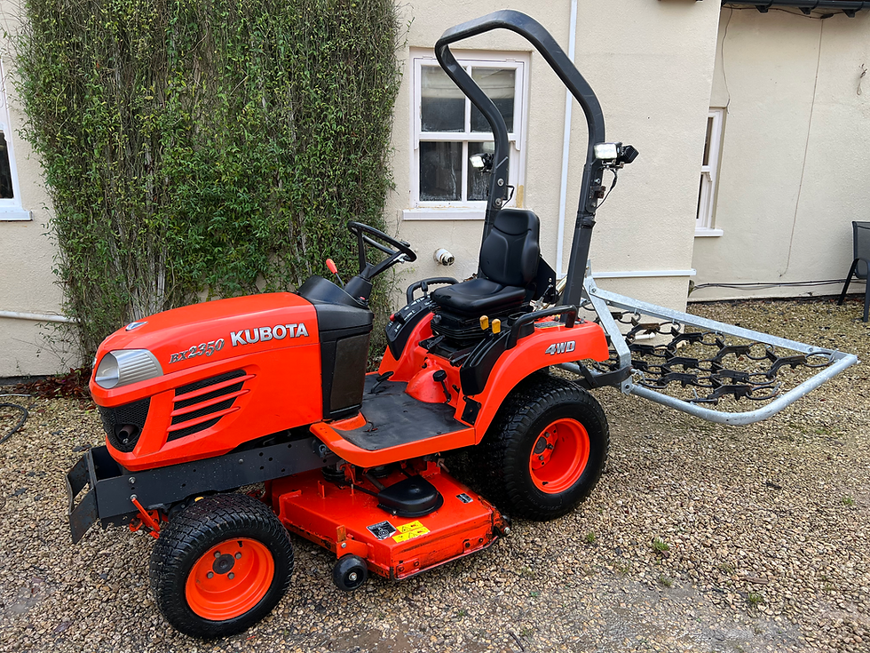 Thumbnail: Kubota BX2350 Compact tractor Mid Mount Deck 4wd John Deere Iseki Chain Harrows