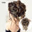 Thumbnail: Sheer Glam Heat Resistant Synthetic Messy Curly Hair Bun Elastic Band Scrunchy 