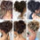 Thumbnail: Sheer Glam Heat Resistant Synthetic Messy Curly Hair Bun Elastic Band Scrunchy 