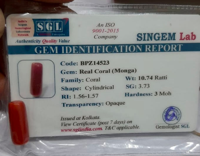 Thumbnail: Red Coral(All sizes available, Rs. 4000 per ratti onwards)