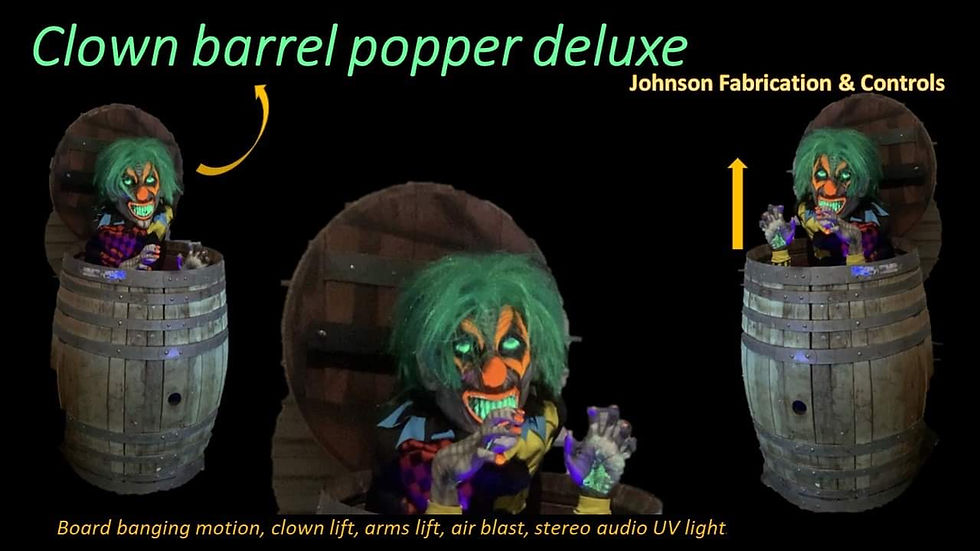 Thumbnail: animated clown barrel attack deluxe 