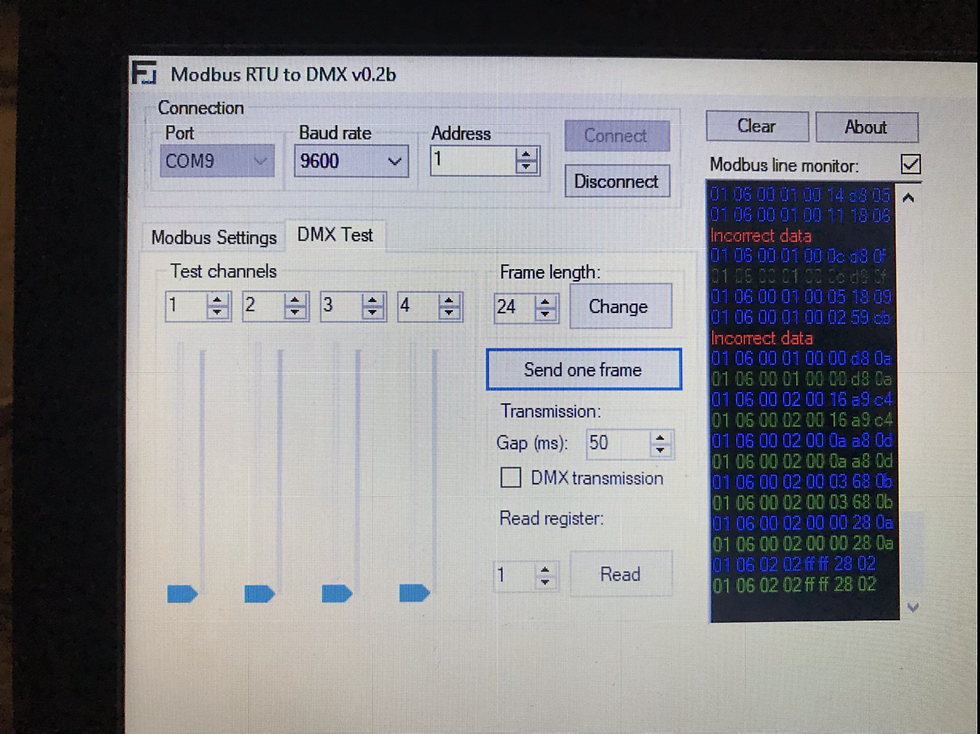 Thumbnail: DMX-512 controller / rs485