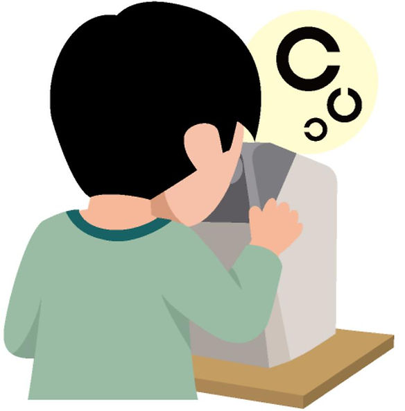 覗くタイプの視力検査のコツ
