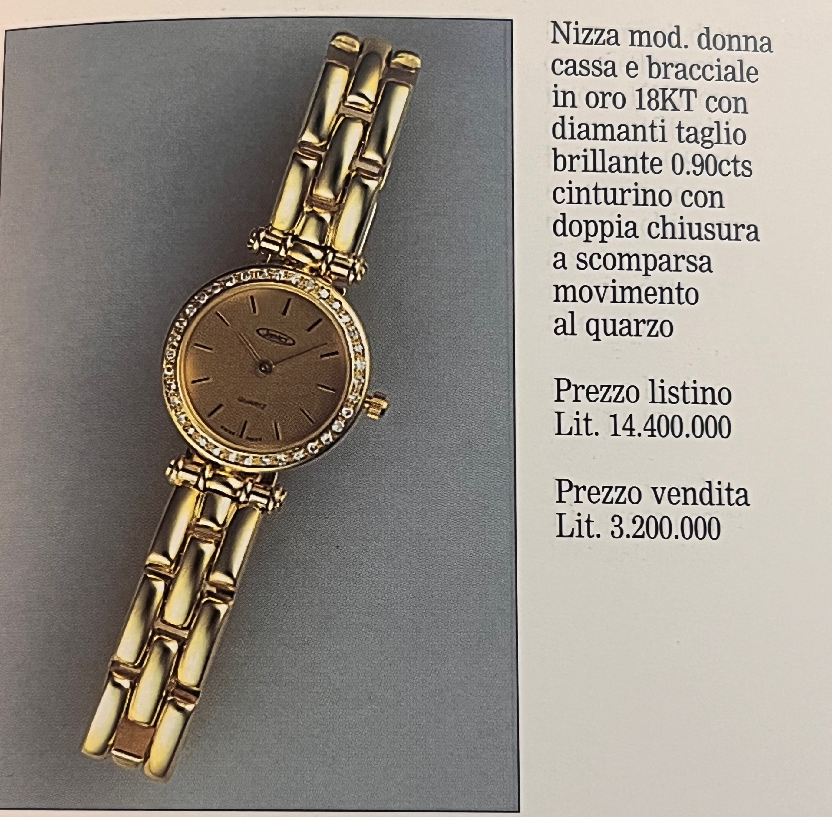 nizza in oro 18kt e diamanti 