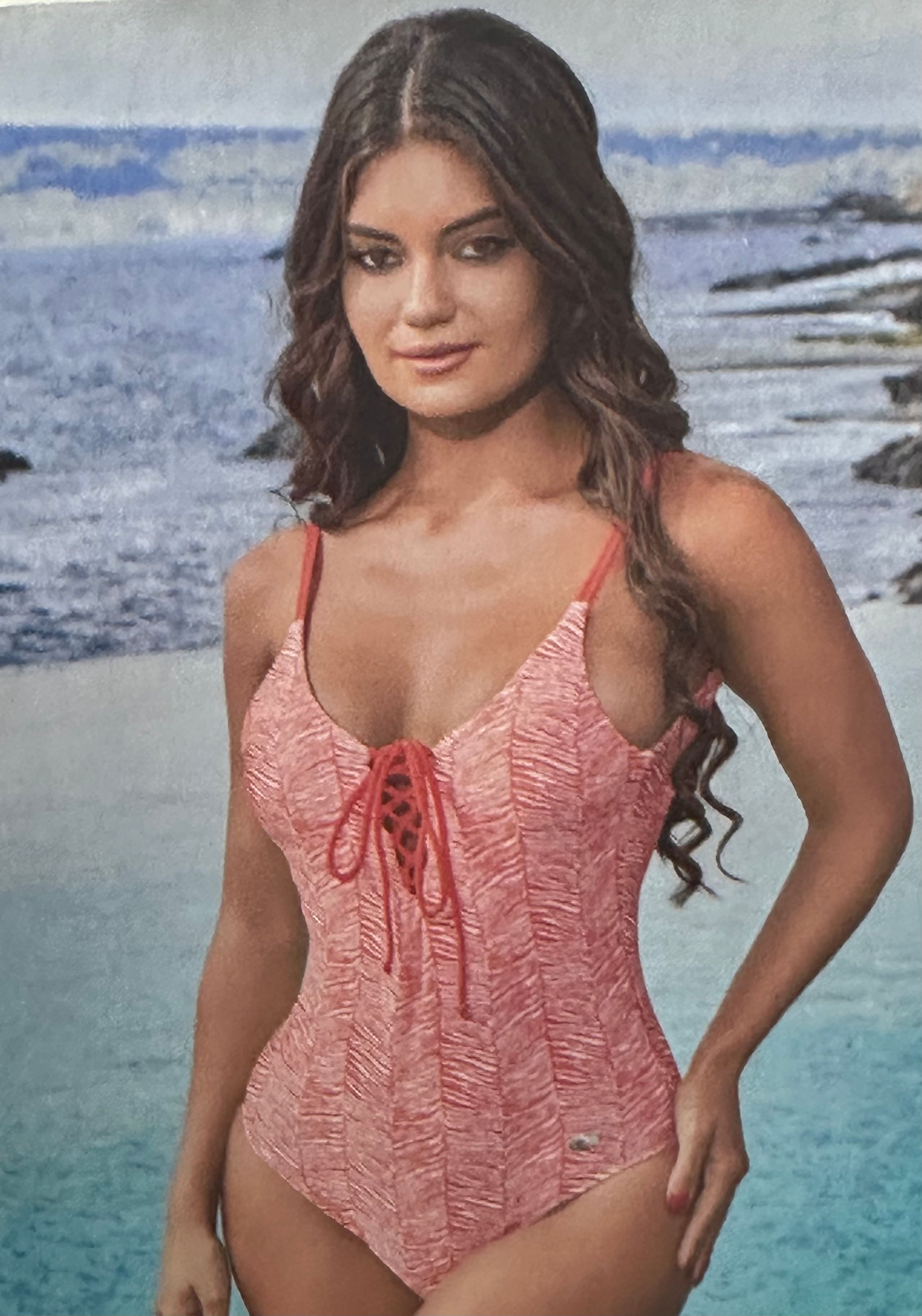 costume intero rosa