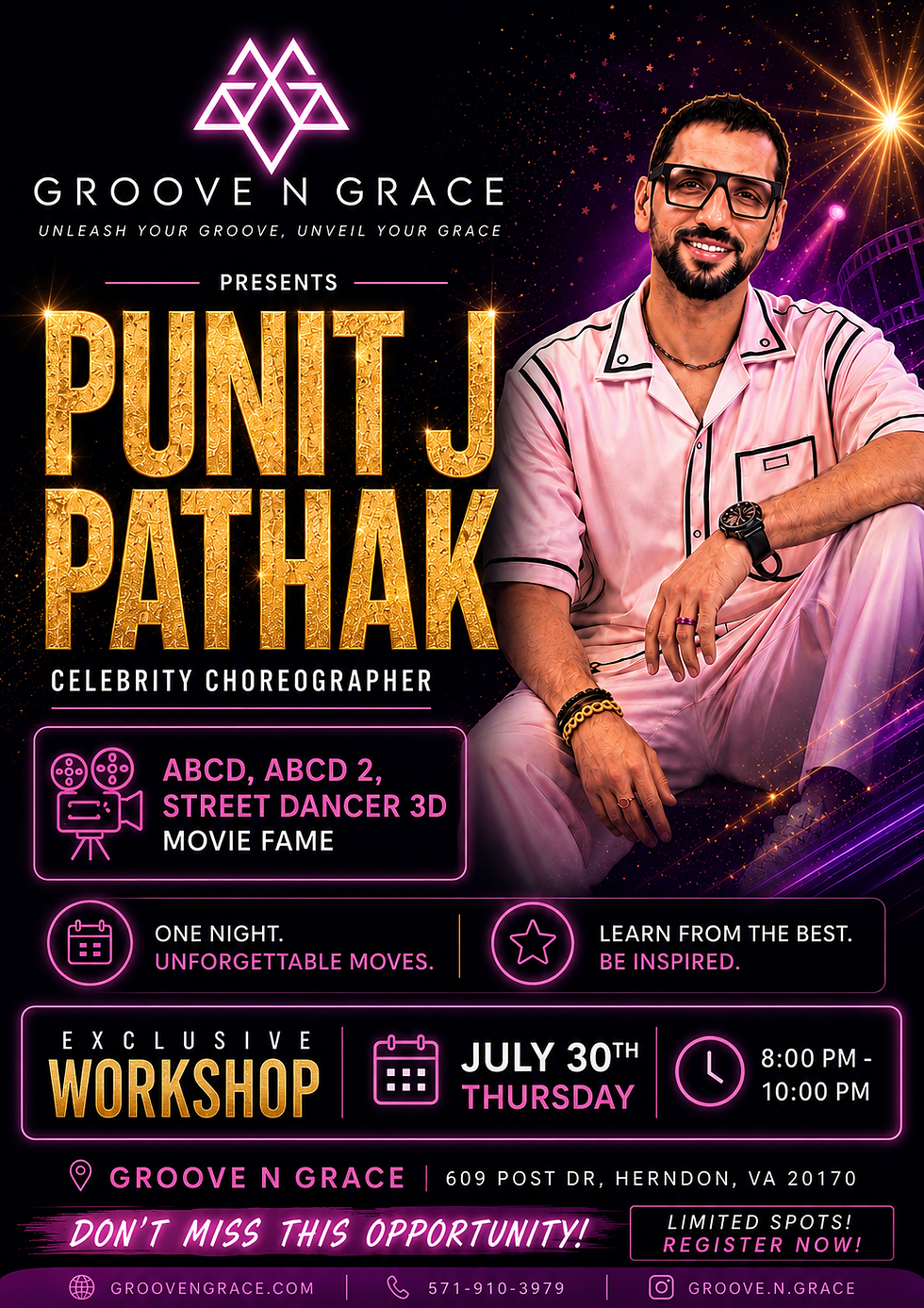 Punit J Pathak - Bollywood Workshop