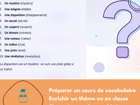 mystère vocabulaire pdf