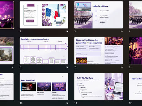 Vivez le 14 juillet en classe de FLE A2+ : Une immersion culturelle dans la fête nationale française (powerpoint à télécharger)