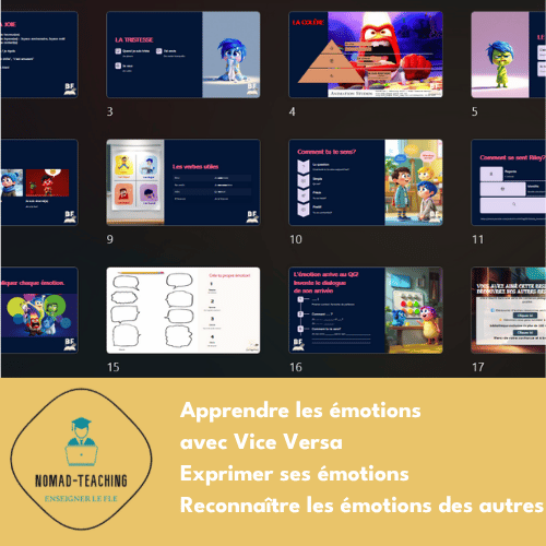 émotions fle powerpoint enfants cours complet