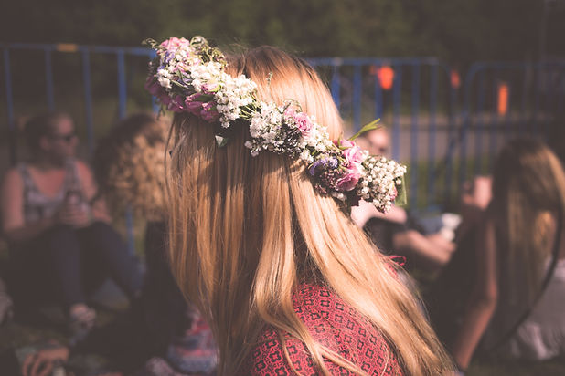Flowers on Her Hair