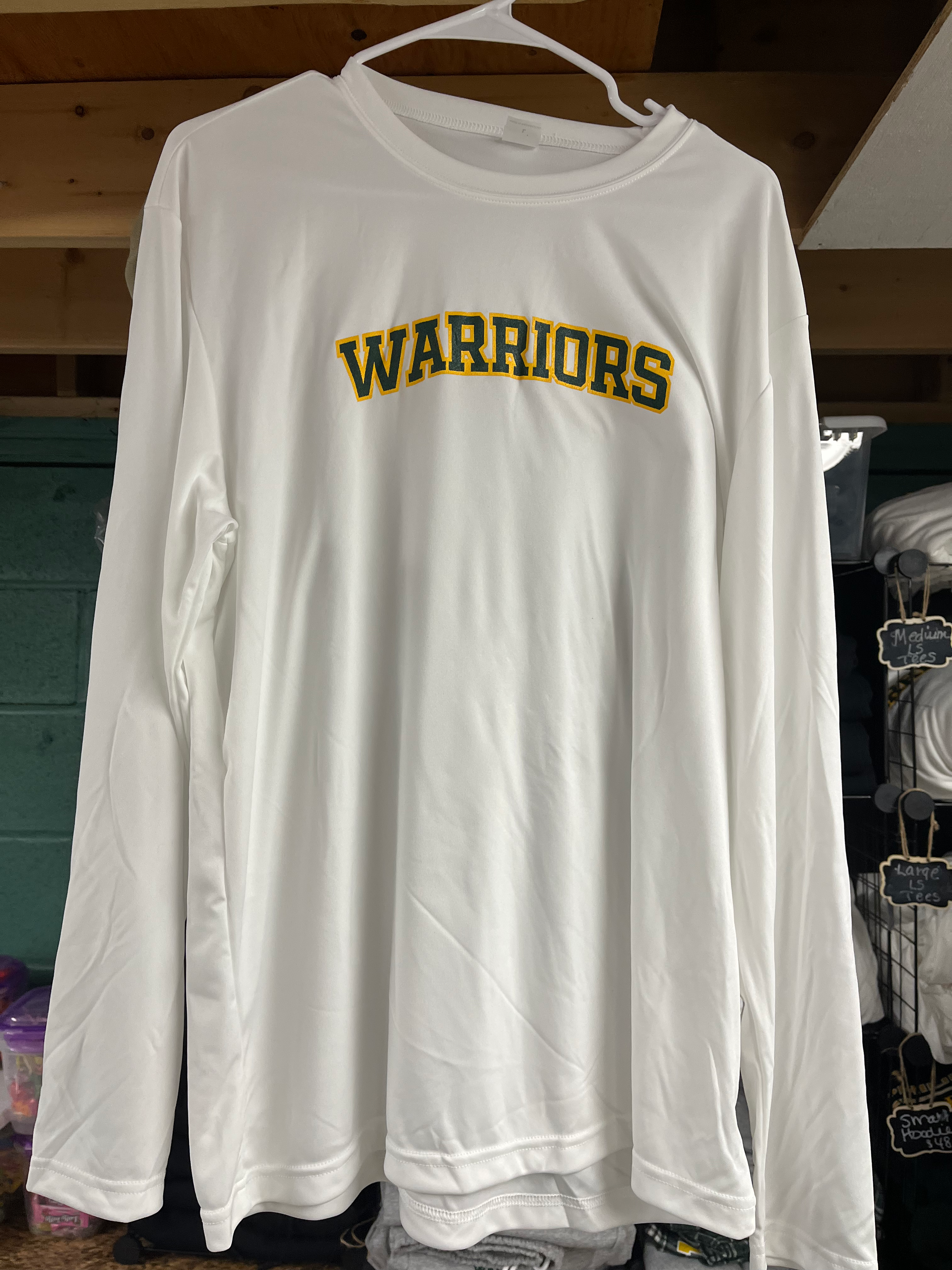 Warrior White Long Sleeve Shirt 